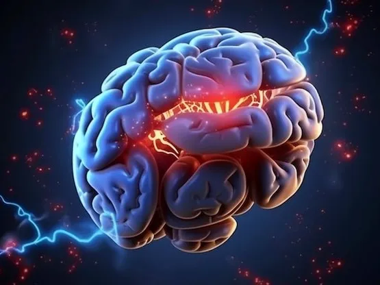 Brain imaging study visual – neural activity illustration